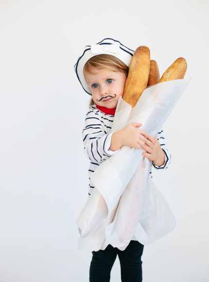 DIY french baker costume