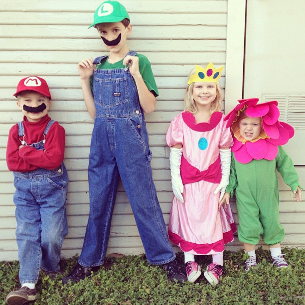 handmade mario and luigi costumes