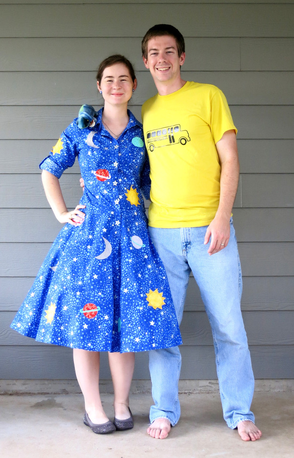Clever DIY couple costume