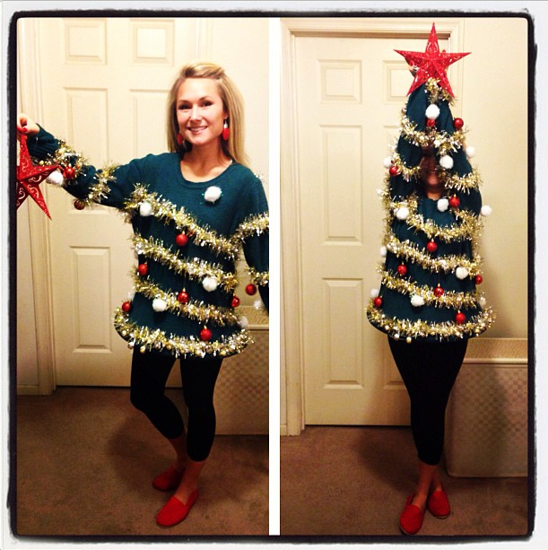 DIY Ugly Christmas Tree Sweater