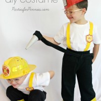 DIY Firefighter costumes
