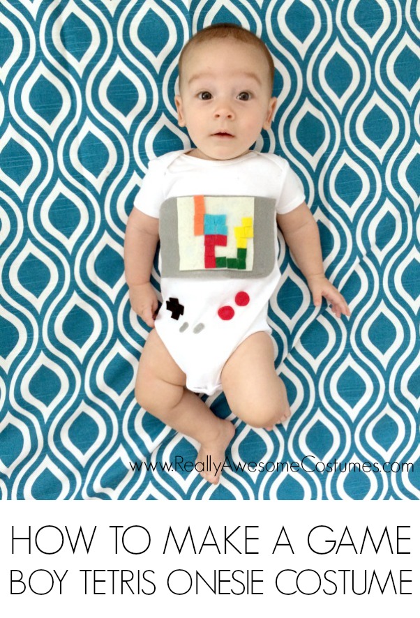 Gameboy Tetris Baby Onesie Costume by Jamie Dorobek