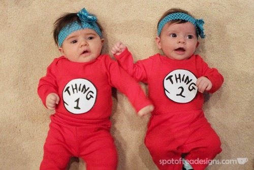 Thing 1 and Thing 2 costumes