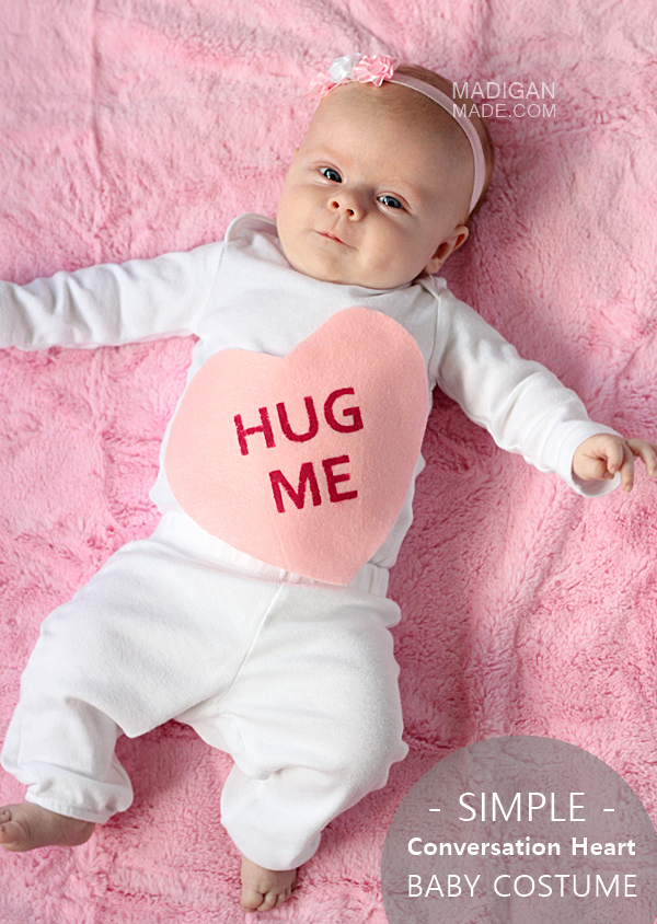 Baby Costume - Conversation Heart