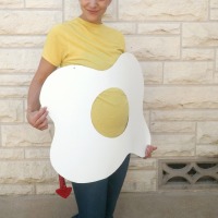 Pregnant deviled egg costume